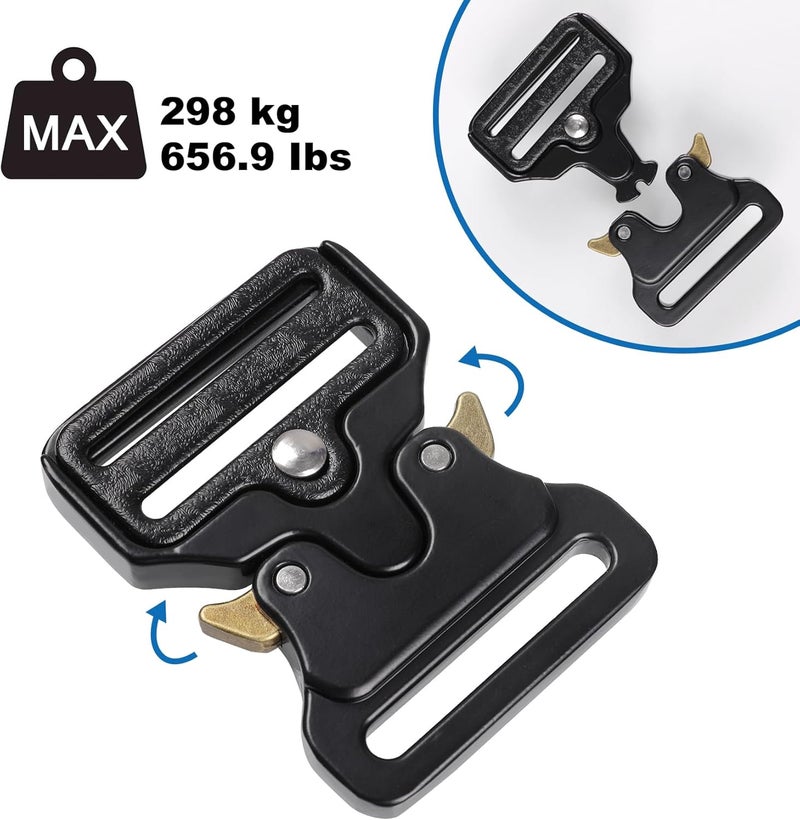 Vigorport Luggage Hook Strap, J Hook for Add a Bag Luggage, Multi Adjustment Bag Strap Hook with Hands Free (Large Size/Metal Buckle) - Image 3