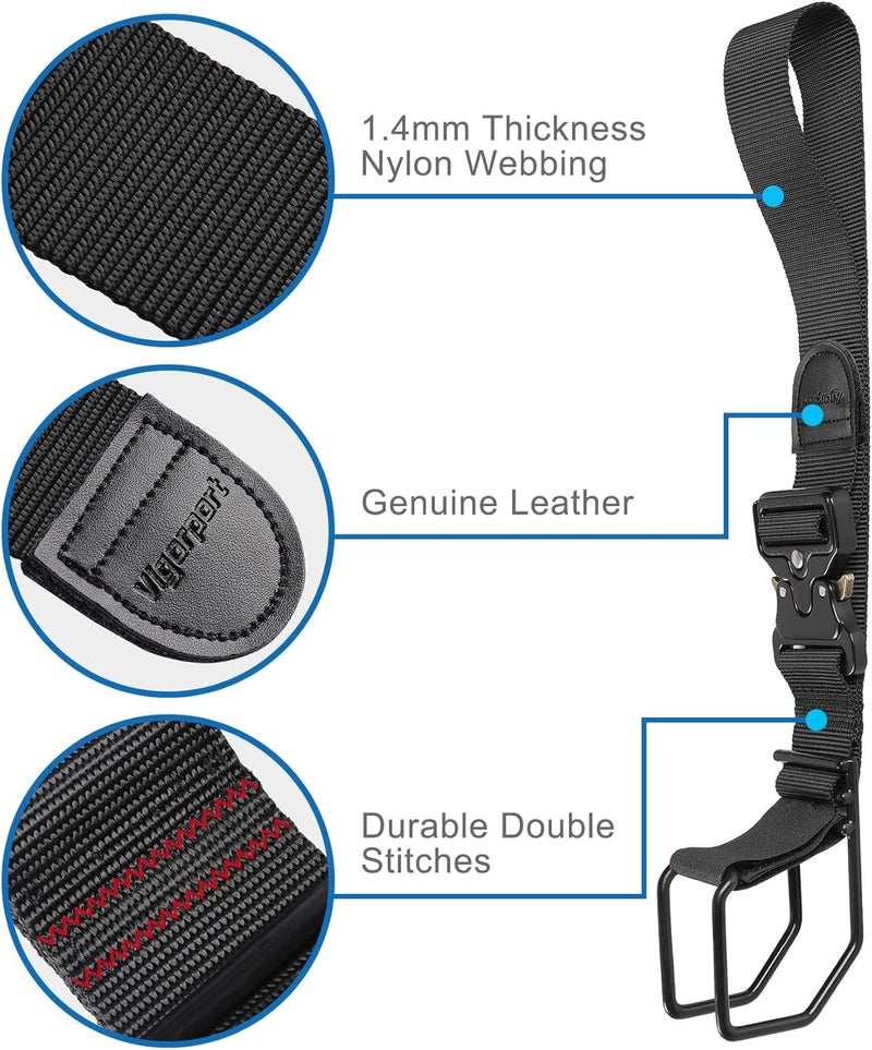 Vigorport Luggage Hook Strap, J Hook for Add a Bag Luggage, Multi Adjustment Bag Strap Hook with Hands Free (Large Size/Metal Buckle) - Image 4