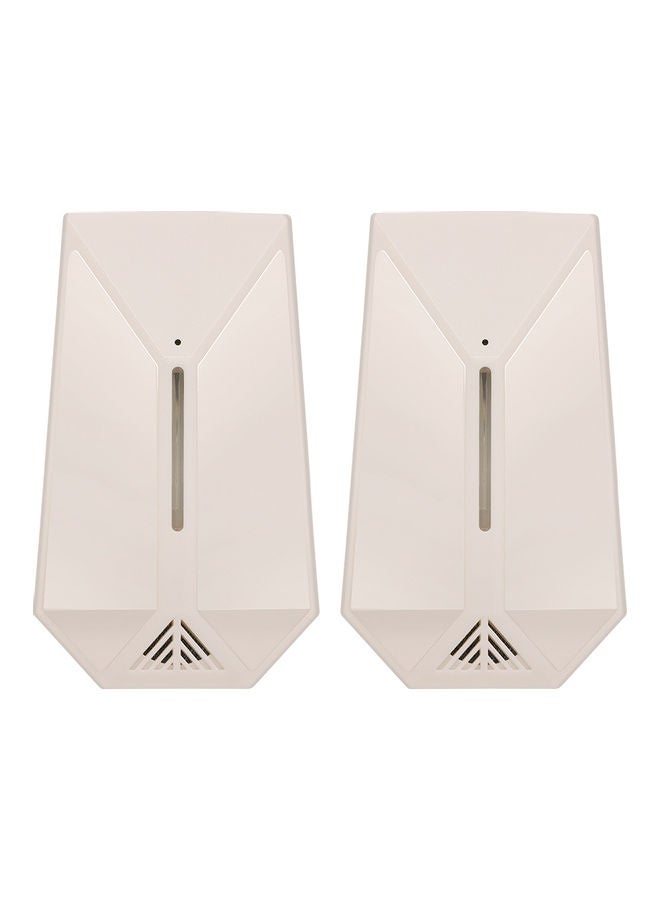 NIBEMINENT 2-Piece Ultrasonic Pest Repeller White - Image 1