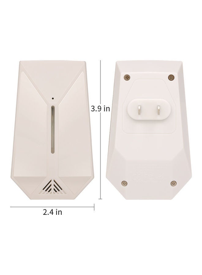 NIBEMINENT 2-Piece Ultrasonic Pest Repeller White - Image 5