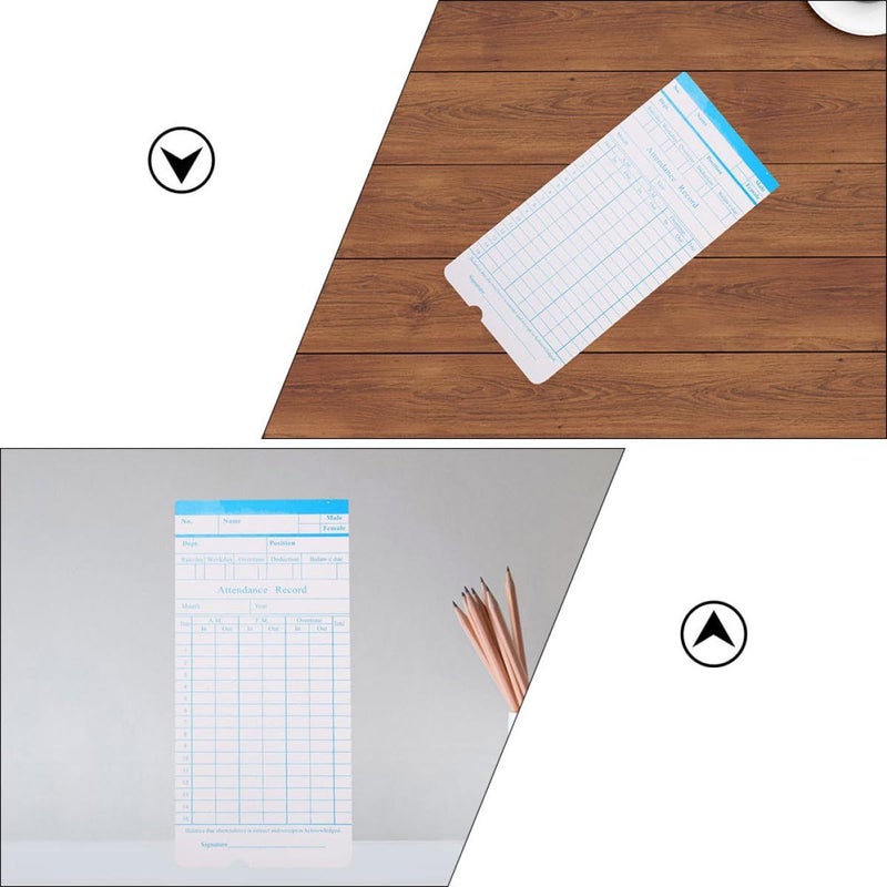 190 Sheets Double Sided Time Cards For Weekly Employee Attendance Recording Compatible With Office Time Clocks - Image 4