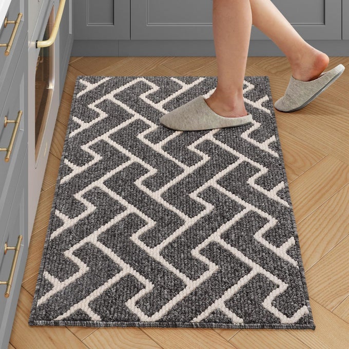KITCHEN RUGS AND MATSKITCHEN MATS FOR FLOOR20X315 NON SLIP RUNNER RUGABSORBENT RESIST DIRT COMFORT STANDING MAT MACHINE WASHABLE FOR ENTRYWAYHALLWAYFRONT OF SINKGREY