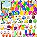 XIMISHOP 60PACK Pre Filled Easter Eggs with Party Favors Assortment BulkEaster Party Favors Surprise Eggs for Easter Eggs Hunt Easter Basket Stuffers Fillers Classroom Prize Supplies - Image 2