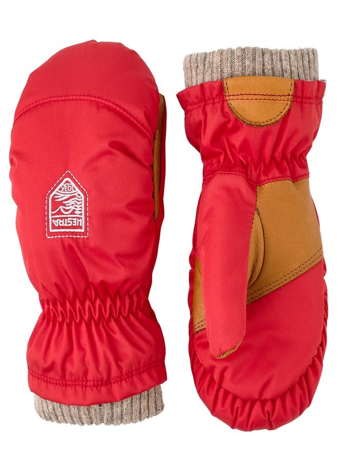 Hestra My First Mitt (Child 0-4yrs) I Waterproof, Insulated Winter Mittens for Babies & Toddlers for Snow or Cold Weather - Light Red - 3 - Image 1