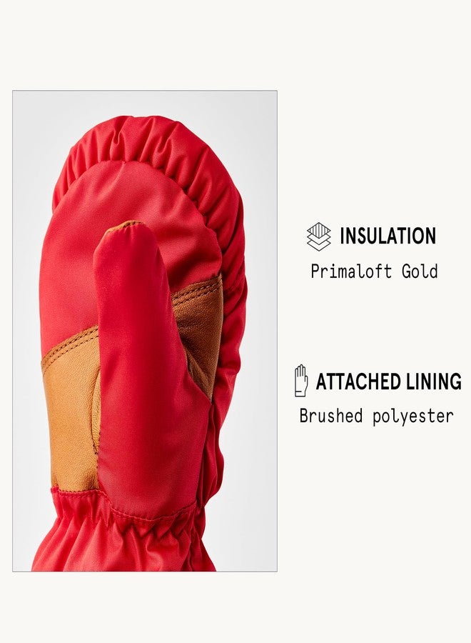 Hestra My First Mitt (Child 0-4yrs) I Waterproof, Insulated Winter Mittens for Babies & Toddlers for Snow or Cold Weather - Light Red - 3 - Image 5