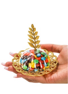 Y&D 12 Pack Party Favor Candy Boxes with Leaf Dome, Gold Decorative Plastic Storage Containers, Fillable Holders for Chocolates, Cake Dessert, Baby Shower, Birthday Supplies  - Image 5