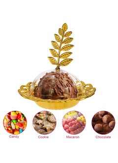 Y&D 12 Pack Party Favor Candy Boxes with Leaf Dome, Gold Decorative Plastic Storage Containers, Fillable Holders for Chocolates, Cake Dessert, Baby Shower, Birthday Supplies  - Image 4