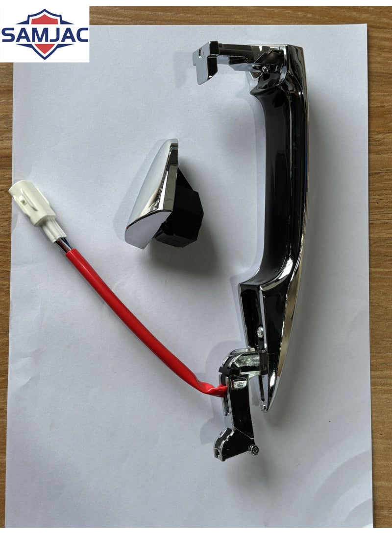 Generic Car Door Handle  for Toyota Land Cruiser FJ200 Lexus LX570 2008-2022  With sensors and buttons High quality chrome products  - Image 1