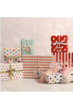 KASTWAVE Wrapping Paper Sheet Thick Birthday Gift Modern Back to School Colorful Design for Holiday Wedding Baby Shower Contains 6 50CM X70CM  - Image 5