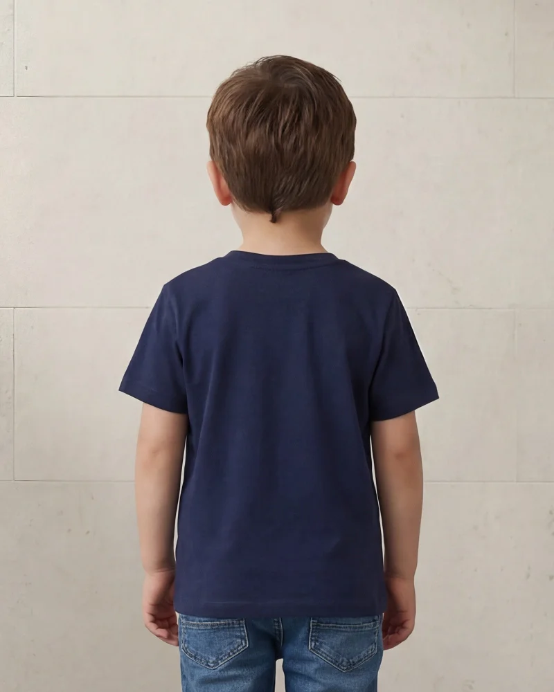 Redtag Boys Navy Shark Graphic T-Shirt