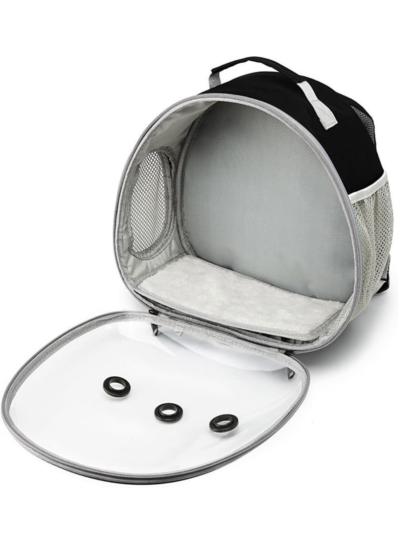 حقيبة حاملة حيوانات صغيرة حقيبة حمل الحيوانات الصغيرة سحلية طائر الأرنب حاملة الأرنب قفص السنجاب حقيبة سفر محمولة هامستر صغيرة للحيوانات الأليفة حقيبة يدوية صغيرة - Image 2