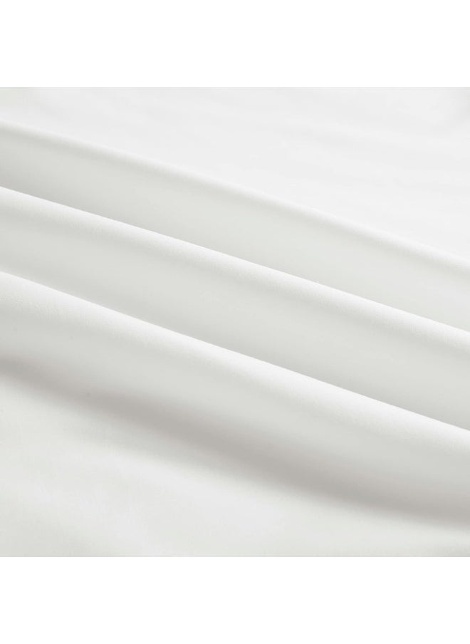 Sweet Home Collection Sweet Home Collection Queen Size Sheets 100% Cotton Made in Egypt Soft 600 Thread Count for Queen Size Bed Mattress, 4 Pieces Bedding Sheets & Pillowcases Sets, Queen, White  - Image 5
