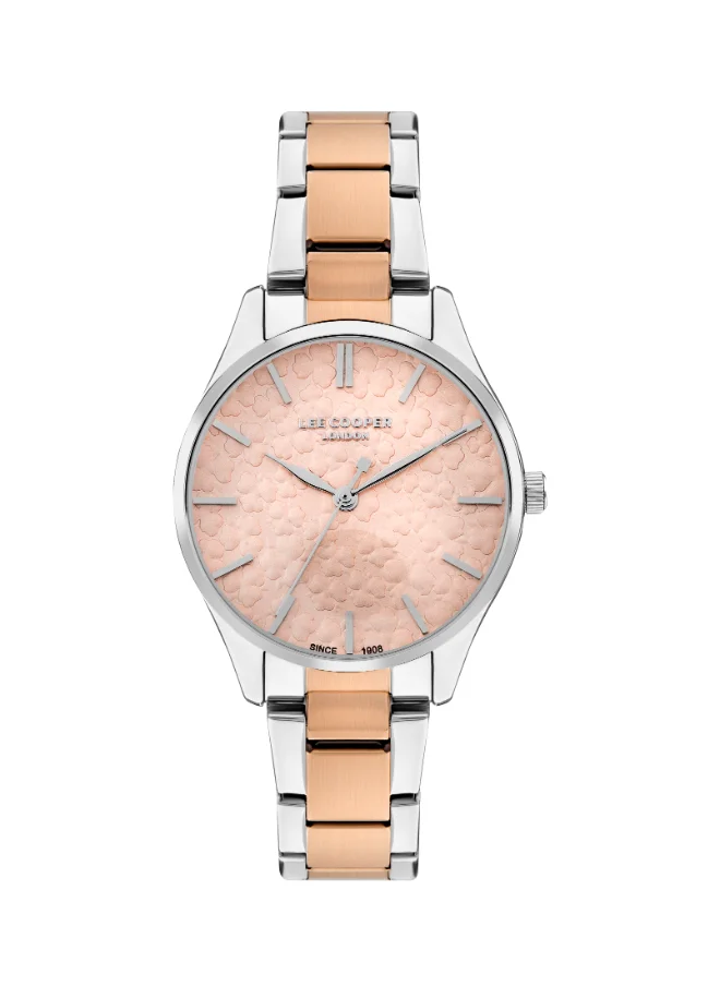 لي كوبر Lee Cooper Women 's Rose Gold Dial Analog watch - LC07958.510