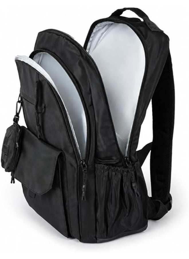 Starte Laptop Backpack 15.6 inch Water-Resistant,32x18x49 cm | Travel & School Use, Mini Pouch Included, Multiple Compartments, Padded Shoulder Straps, Side Pockets - Image 3