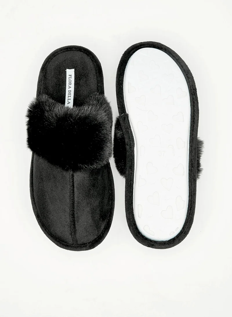 فلورا بيلا من شو إكسبرس Womens Textured Slip On Bedroom Slippers By Shoexpress