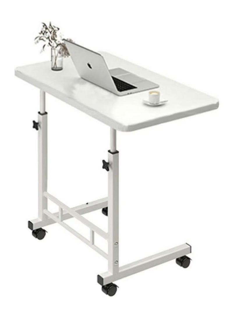 DubaiGallery Desk with Wheels, Side Table, Height-Adjustable, Small Desk with Card Slots for Bedroom, Living Room Sofa  - Image 2