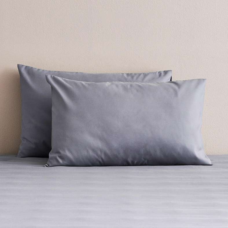Pan Home Light Grey 2-Piece Pillowcase Set