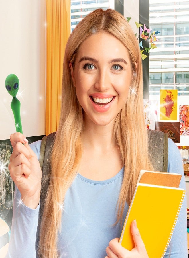 Puzzled Planet Pens Alien Novelty Pen - Fun & Unique Kids & Adults Office Supplies Ballpoint Pen, Colorful Science Fiction Writing Pen Instrument for School and Office - Image 2