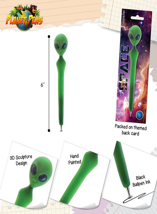Puzzled Planet Pens Alien Novelty Pen - Fun & Unique Kids & Adults Office Supplies Ballpoint Pen, Colorful Science Fiction Writing Pen Instrument for School and Office - Image 3