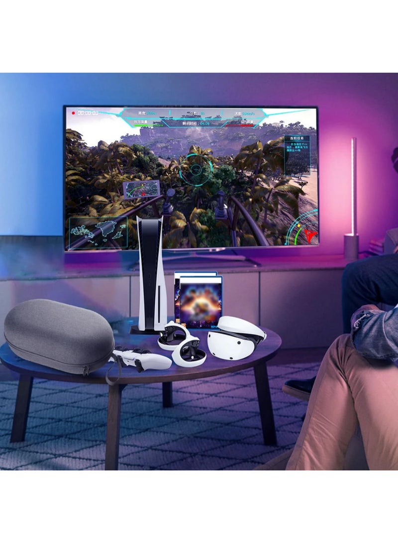 حقيبة تخزين نظارات محمولة بسحاب من الإيفا، مع مقبض خوذة، حقيبة سفر متوافقة مع ميتا أوكيولوس 3 كويست 3 VR (قطعة واحدة). - Image 5