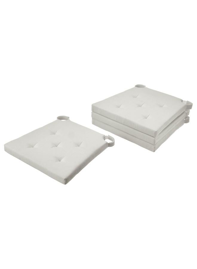 Zaboon Chair pad, natural, 42/35x40x4 cm - Image 1