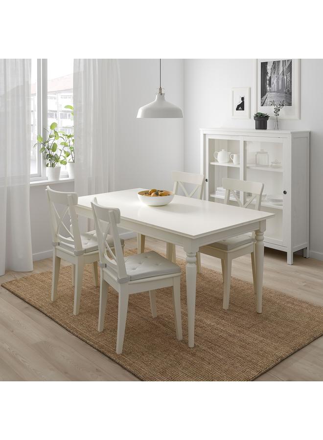 Zaboon Chair pad, natural, 42/35x40x4 cm - Image 2