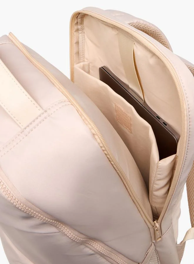 MISSY Solid Backpack with Adjustable Shoulder Straps and Pencil Pouch