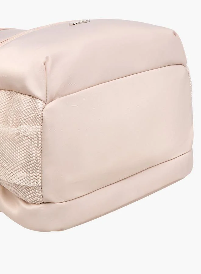 MISSY Solid Backpack with Adjustable Shoulder Straps and Pencil Pouch