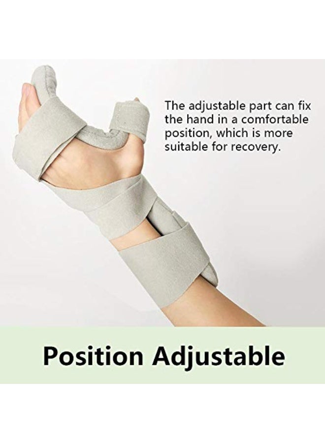 YelaJoy Resting Hand Splint, Thumb Stabilizer Wrap, Night Immobilizer Wrist Finger Brace for Hand Fractures, Wrist Sprains, Carpal Tunnel Pain - Functional Support for Sprains Fractures（Right） - Image 2