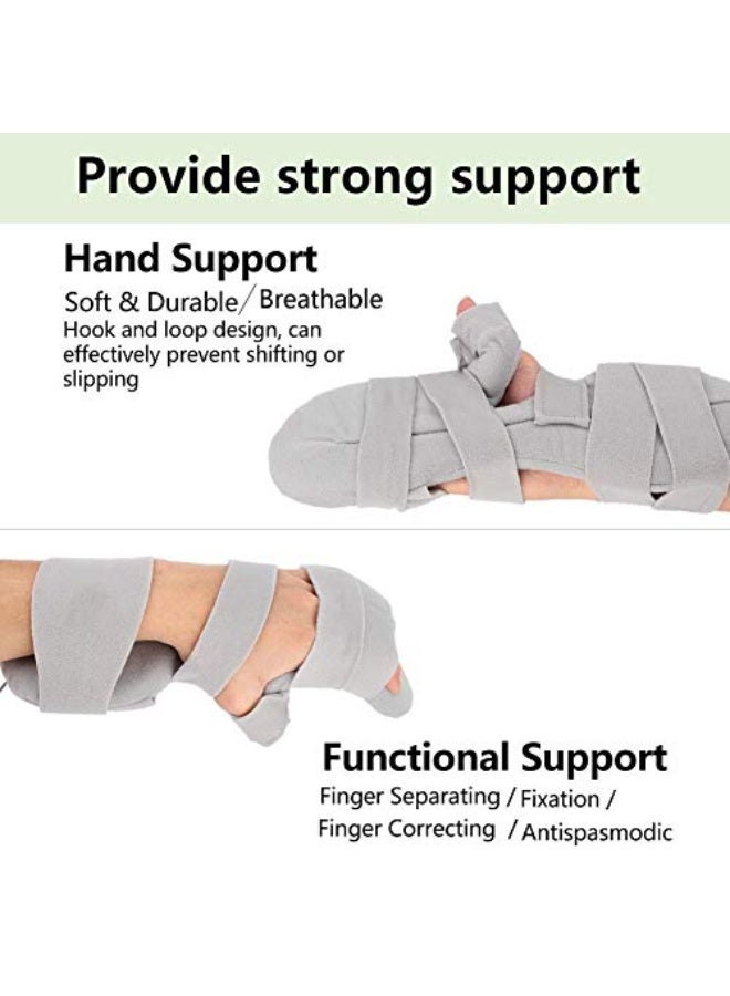 YelaJoy Resting Hand Splint, Thumb Stabilizer Wrap, Night Immobilizer Wrist Finger Brace for Hand Fractures, Wrist Sprains, Carpal Tunnel Pain - Functional Support for Sprains Fractures（Right） - Image 3