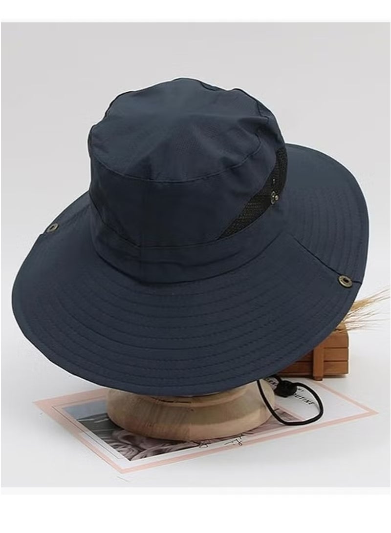 ميأميأ الرجال النساء قبعة الشمس قبعة رعاة البقر مع القش واسعة حافة دلو قبعات Boonie تنفس لصيد الأسماك والمشي لمسافات طويلة والحديقة والشاطئ - Image 3