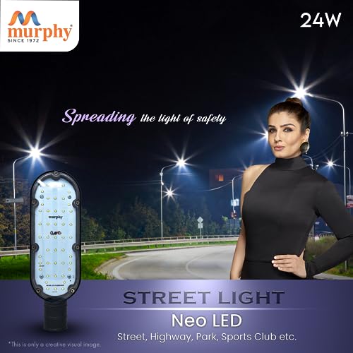 Murphy LED 24 Watts Ip-65 Bis Approved Waterproof Outdoor Street Light, Cool White Pack of 5 - Image 5