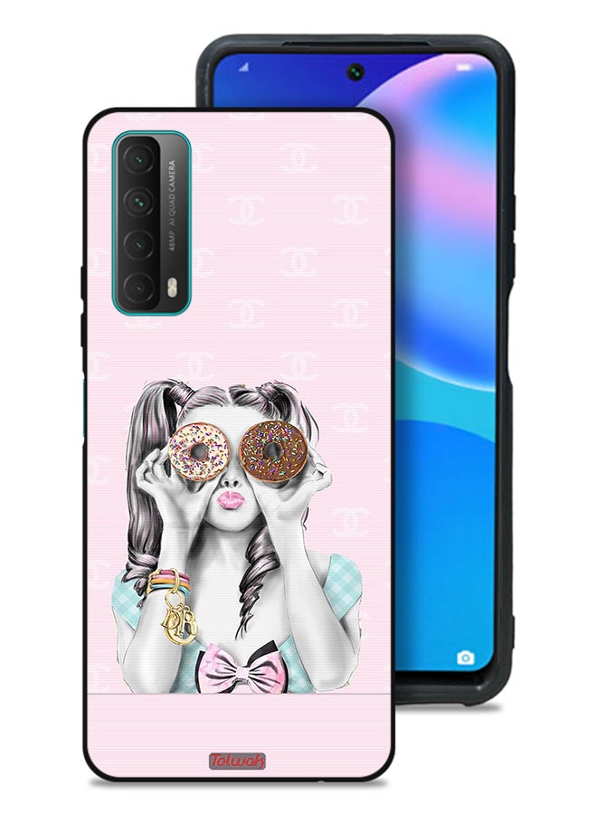 Tolwak Huawei P smart (2021) Protective Case Cover Holding Two Donuts - Image 1