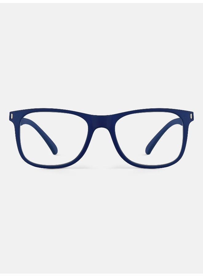 Woggles Noir Dark Blue Square Blue Screen Glasses - Image 4