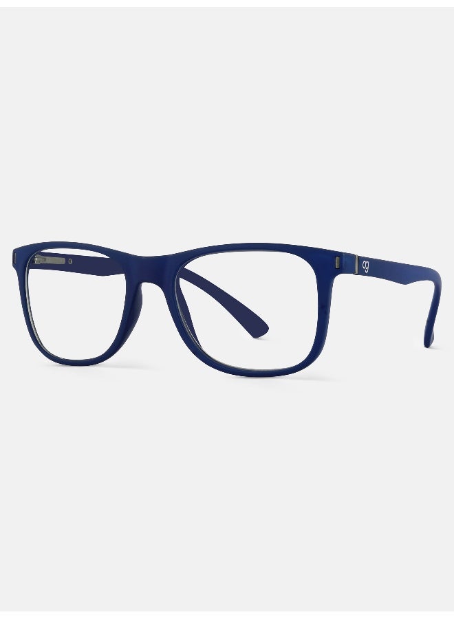 Woggles Noir Dark Blue Square Blue Screen Glasses - Image 5