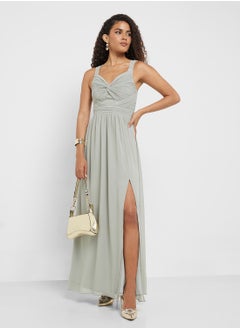 Little Mistress Waterlily Lace Strap Maxi Dress  - Image 1
