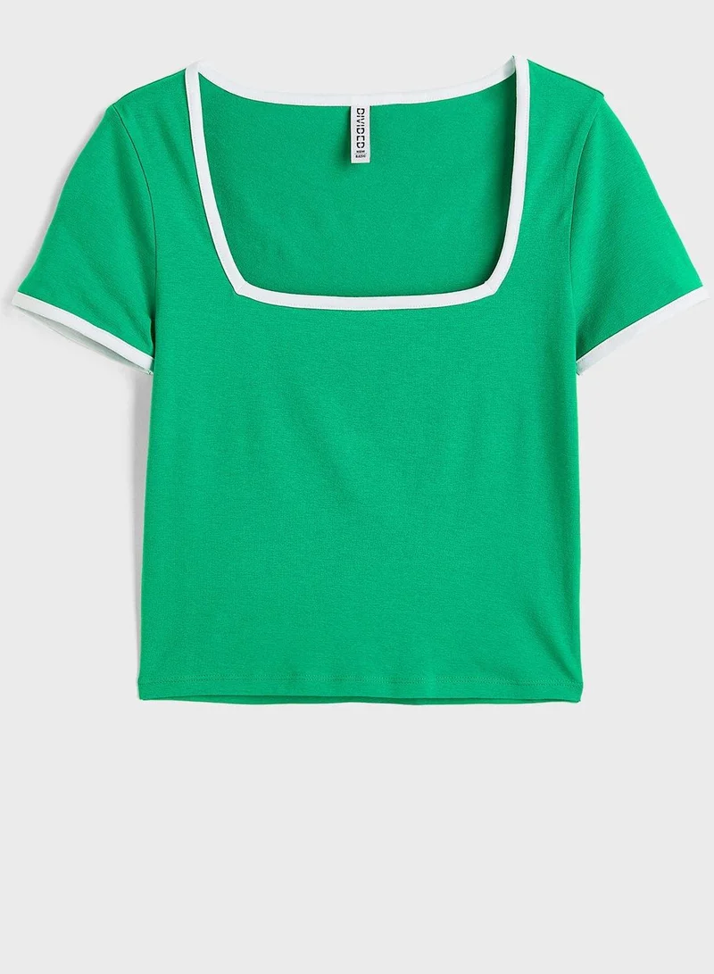 H&M Square Neck Crop Top