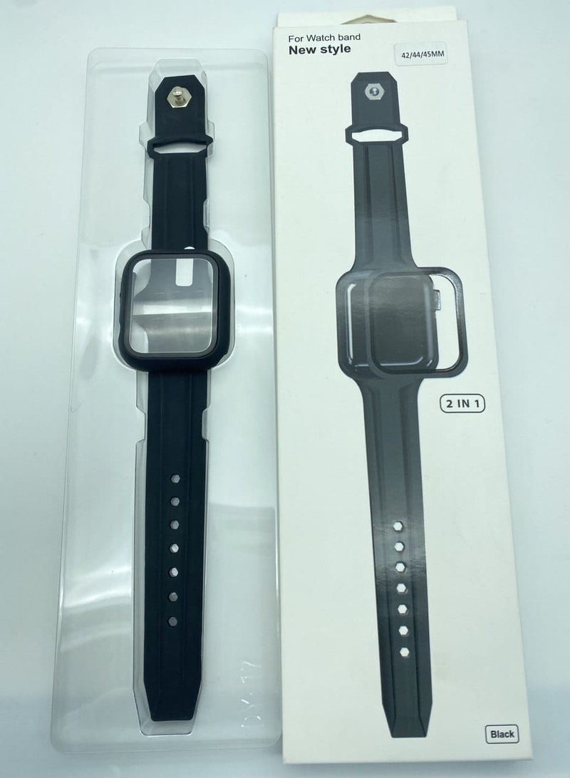 نيو ستايل سوار ساعه ابل من ماركه نيو ستايل 42/44/45 ملم - اسود