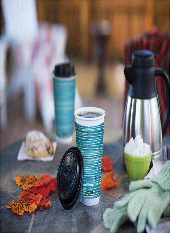 Chinet Comfort Cup 16-Ounce Cups, 50-Count Cups & Lids (Assorted Colors) - Image 4
