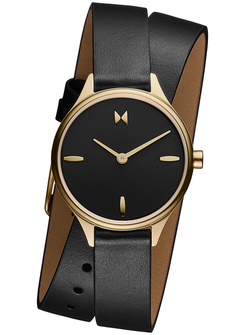MVMT ROUND ANALOG WOMEN'S BLACK CASE WATCH - 28000277 - Image 1
