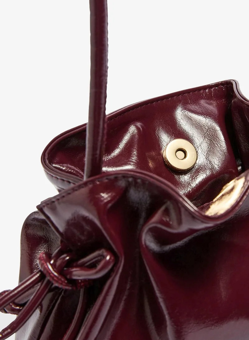 Matalan Burgundy Cross Body Pouch Bag