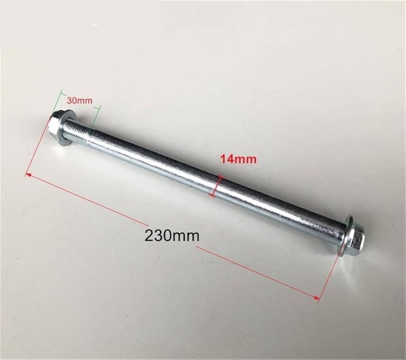 14mm كم محور عجلة الدراجة النارية غلاف العمود 14x230mm أمامي خلفي مناسب لدراجات السيارات الآلية ذات الدفع الرباعي والدراجات البخارية - Image 4