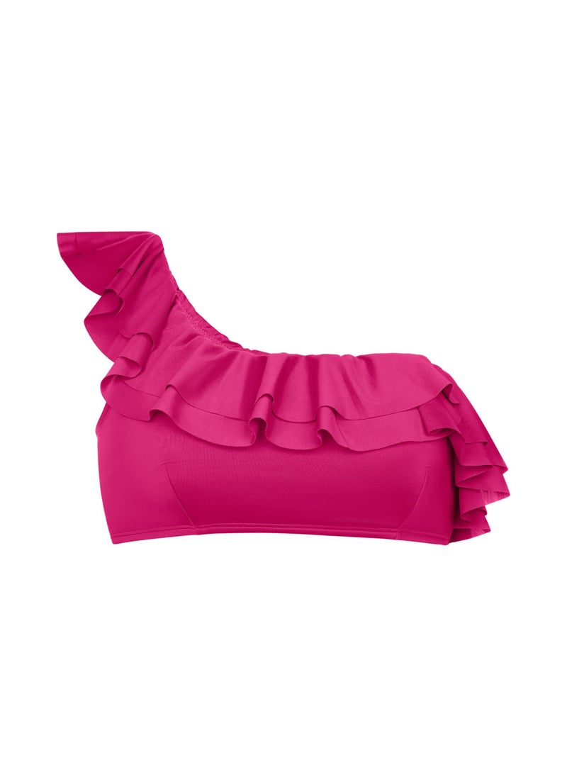 Dorina - Ruffle One Shouldr Bikini Top - Image 1