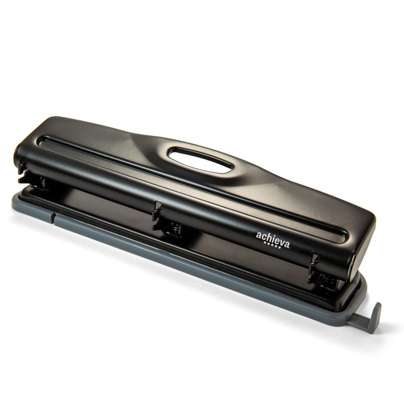 Achieva Economy 3Hole Punch 12 Sheet Capacity Black 90140