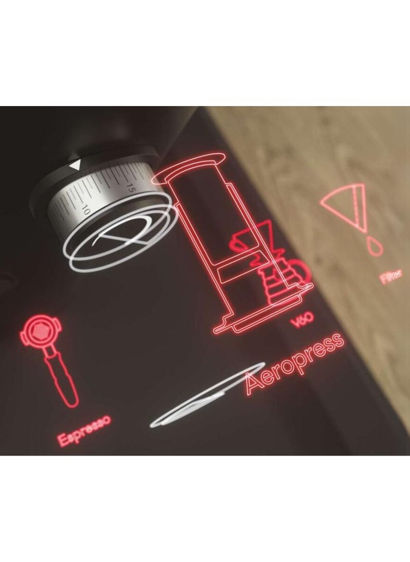 Mahlkonig - X54 Allrounder Home Electric Coffee Grinder, Easily Swappable Fronts for Espresso to Cold Brew, 54mm Flat Steel Burr With 1-2.8g of Coffee Grinding Capacity/sec, Multifunctional LED Display, App Connectivity through Wifi, 220-240 V, 50/60 Hz, 250g Bean Hopper - Black - Image 1