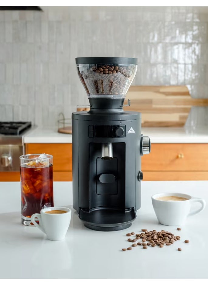 Mahlkonig - X54 Allrounder Home Electric Coffee Grinder, Easily Swappable Fronts for Espresso to Cold Brew, 54mm Flat Steel Burr With 1-2.8g of Coffee Grinding Capacity/sec, Multifunctional LED Display, App Connectivity through Wifi, 220-240 V, 50/60 Hz, 250g Bean Hopper - Black - Image 1
