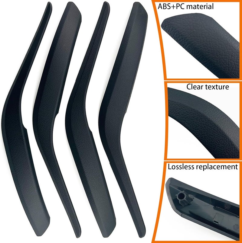CHUANGHUI Car Door Handle for BMW X1 E84 2010-2015 28i 35i Interior Door Handles Replace Cover Car Door Handle Accessories (Black) Heat insulation layer - Image 5