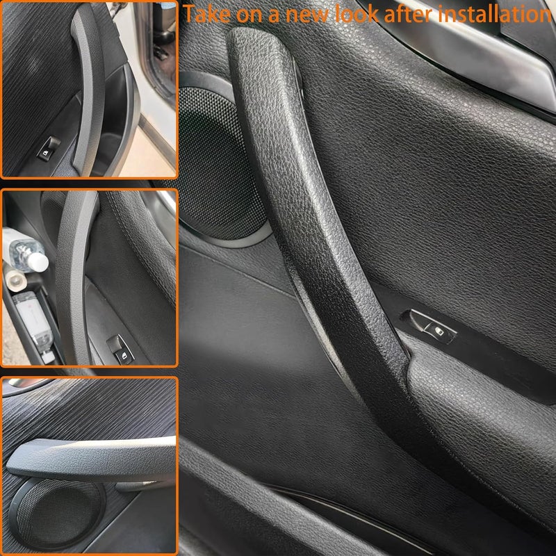 CHUANGHUI Car Door Handle for BMW X1 E84 2010-2015 28i 35i Interior Door Handles Replace Cover Car Door Handle Accessories (Black) Heat insulation layer - Image 4