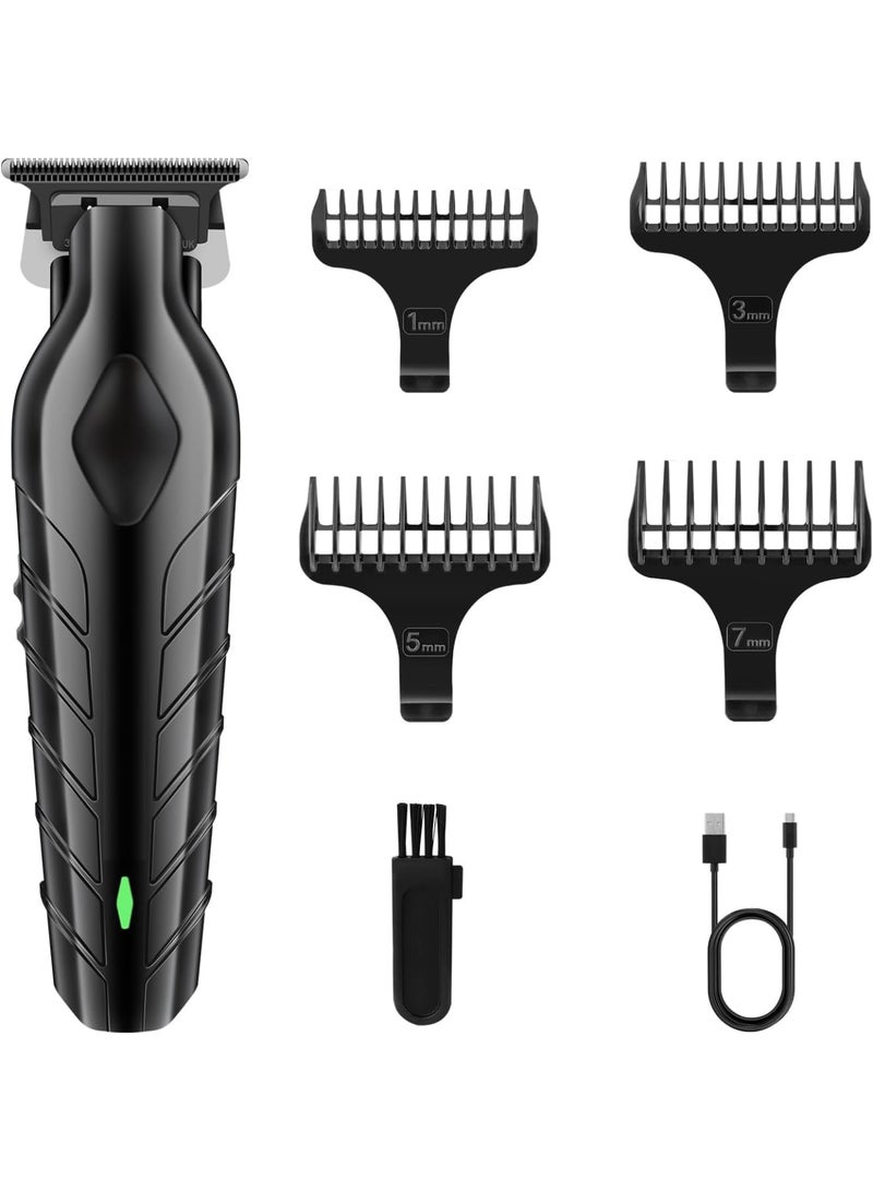 SOLARAE Hair Trimmer for Men Hair, Rechargeable Electric Beard Trimmer with 4 trimmer guards, Low Noise, USB Powered, Stainless Steel Blades, Ideal Gift for Men - Image 1