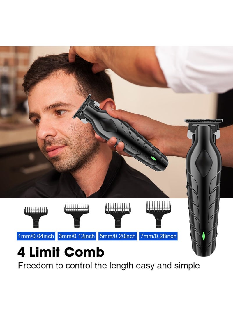 SOLARAE Hair Trimmer for Men Hair, Rechargeable Electric Beard Trimmer with 4 trimmer guards, Low Noise, USB Powered, Stainless Steel Blades, Ideal Gift for Men - Image 3